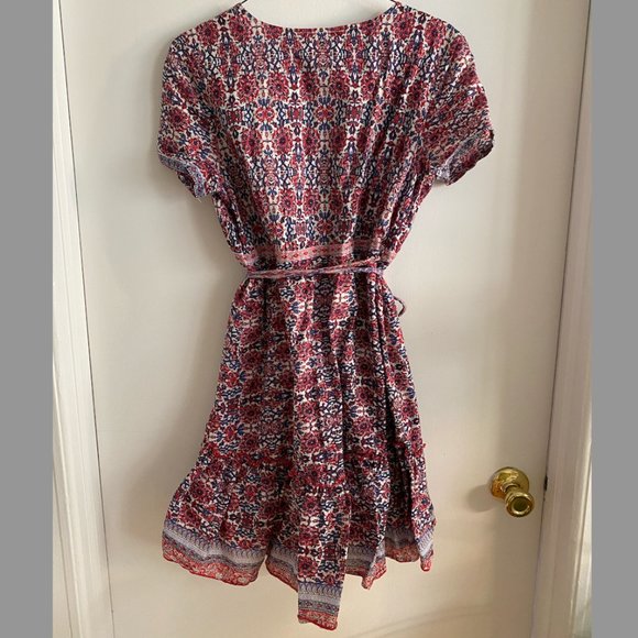 Vintage Floral Wrap Dress - Picture 2 of 4